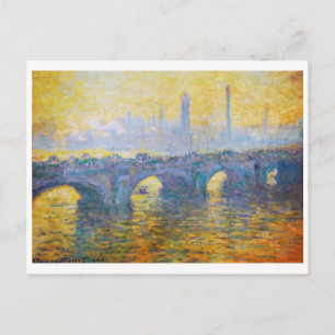 Waterloo Bridge, Grey Weather, 1900 Claude Monet Briefkaart
