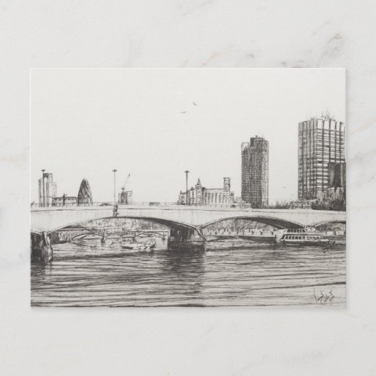 Waterloo Bridge Londen. 10-31-2006 Briefkaart (Voorkant)
