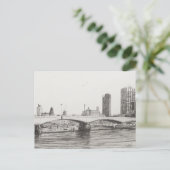 Waterloo Bridge Londen. 10-31-2006 Briefkaart (Staand voorkant)