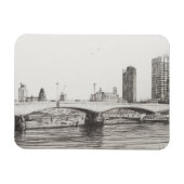 Waterloo Bridge Londen. 10-31-2006 Magneet (Horizontaal)