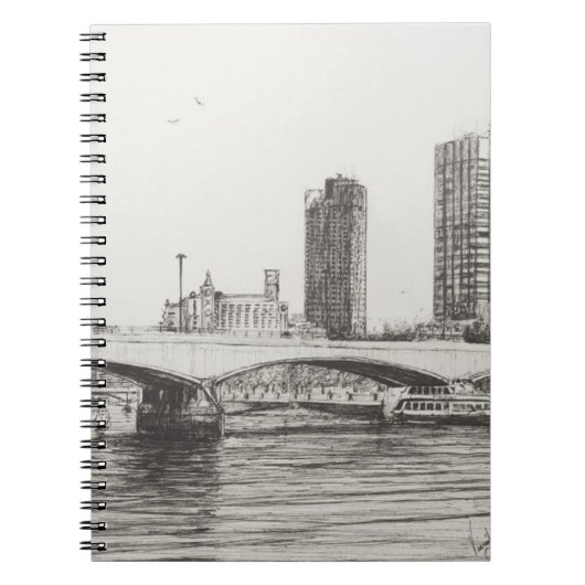 Waterloo Bridge Londen. 10-31-2006 Notitieboek (Voorkant)