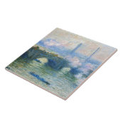 Waterloo Bridge, Londen door Claude Monet Tegeltje (Zijkant)
