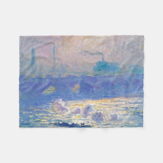 Waterloo Bridge (Londen), Monet Fleece Deken (Voorkant (Horizontaal))