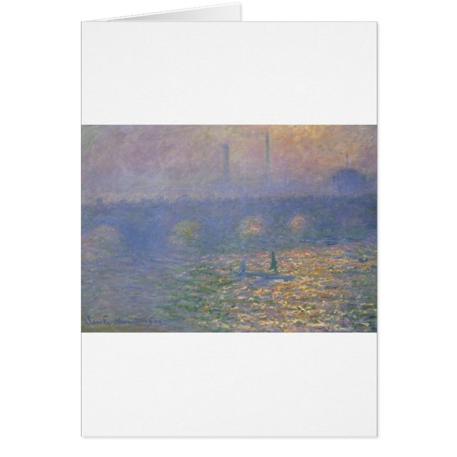 Waterloo Bridge, Londen, van Claude Monet (Voorkant)
