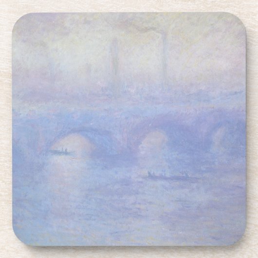 Waterloo Bridge, Mist Effect door Claude Monet Bier Onderzetter (Voorkant)