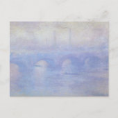 Waterloo Bridge, Mist Effect door Claude Monet Briefkaart (Voorkant)