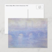 Waterloo Bridge, Mist Effect door Claude Monet Briefkaart (Voorkant / Achterkant)