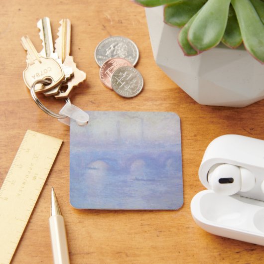 Waterloo Bridge, Mist Effect door Claude Monet Sleutelhanger (Bureau)