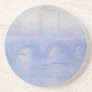 Waterloo Bridge, Mist Effect door Claude Monet Zandsteen Onderzetter