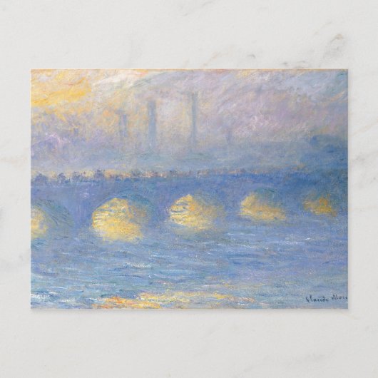Waterloo Bridge, temps couvert | 1904 Briefkaart (Voorkant)