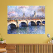 Waterloo Bridge Zonlicht Effect Canvas Afdruk (Insitu (Woonkamer))