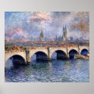 Waterloo Bridge Zonlicht Effect Poster