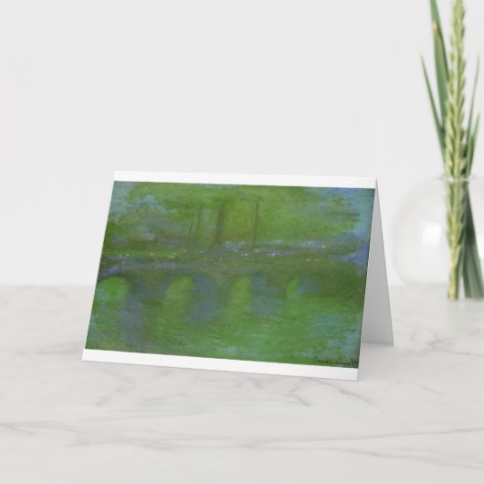 Waterloo Brug, Dawn door Claude Monet Kaart (Voorkant)