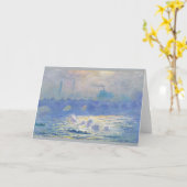 Waterloo Brug door Claude Monet Kaart (Gele Bloem)
