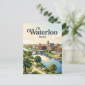 Waterloo, Iowa Briefkaart (Staand voorkant)