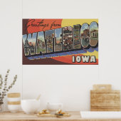 Waterloo, Iowa - Grote letterscènes Poster (Keuken)