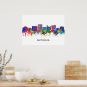 Waterloo Iowa Skyline Poster (Keuken)