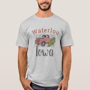 Waterloo, Iowa,  vrachtwagen en Corn 2 T-shirt