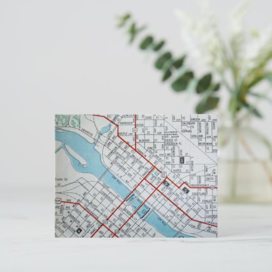 Waterloo,  kaart IA (Staand voorkant)