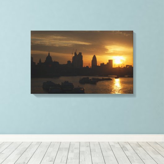 Waterloo Sunset Canvas Afdruk (Insitu (Houten vloer))