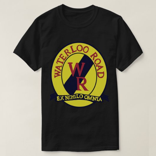 Waterloo wegembleem art Sticker T-shirt (Design voorkant)