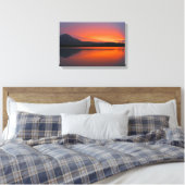 Waterloo Zonsondergang Canvas Afdruk (Insitu (Slaapkamer))