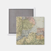 Waterloogkaart England, Wales 4 Magneet (Voorkant / Achterkant)