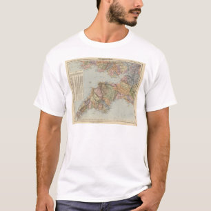 Waterloogkaart England, Wales 5 T-shirt