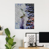 Waterlooper, digitaal abstract poster (Thuiskantoor)