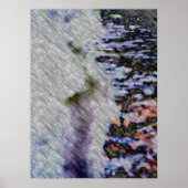 Waterlooper, digitaal abstract poster (Voorkant)