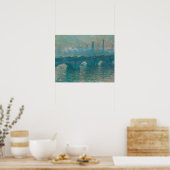 Waterloorbrug, grijs weer (1900) poster (Keuken)