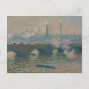 Waterloorbrug, grijze dag, 1903 (olie op doek) briefkaart