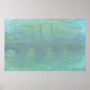 Waterloorbrug in Dusk - Claude Monet Fine Art Poster