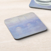 Waterloorbrug, met een mist-effect van Claude Mone Bier Onderzetter (Linkerzijde)