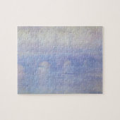 Waterloorbrug, met een mist-effect van Claude Mone Legpuzzel (Horizontaal)