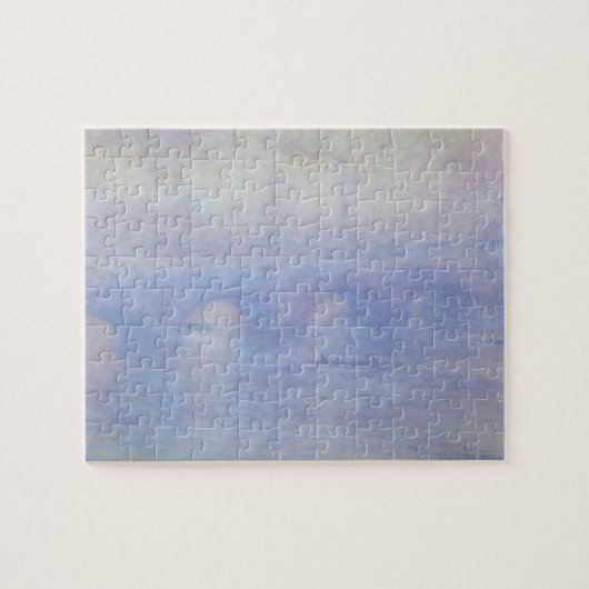Waterloorbrug, met een mist-effect van Claude Mone Legpuzzel (Horizontaal)