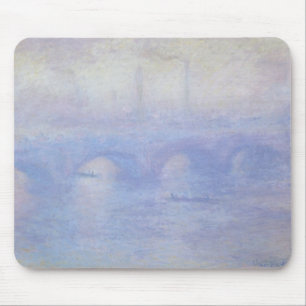 Waterloorbrug, met een mist-effect van Claude Mone Muismat