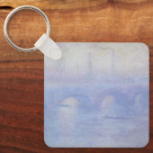 Waterloorbrug, met een mist-effect van Claude Mone Sleutelhanger (Voorkant)