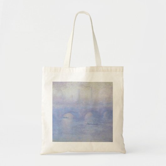Waterloorbrug, met een mist-effect van Claude Mone Tote Bag (Voorkant)