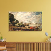 Waterloorbrug van het bovenstaande Whitehall Stair Canvas Afdruk (Insitu (Woonkamer))