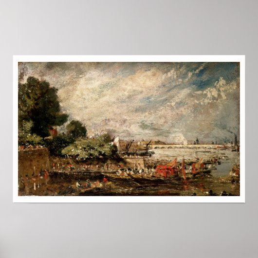 Waterloorbrug van het bovenstaande Whitehall Stair Poster (Voorkant)