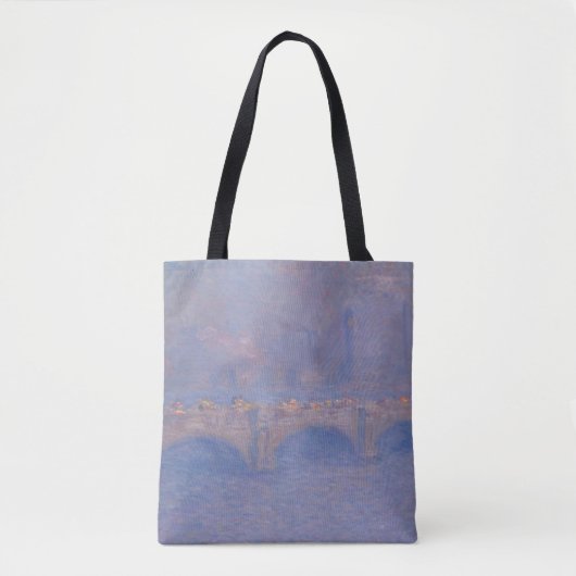 Waterloorbrug zonlicht-effect Monet schilderen Tote Bag (Voorkant)