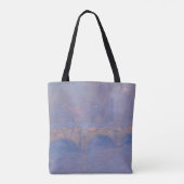 Waterloorbrug zonlicht-effect Monet schilderen Tote Bag (Achterkant)