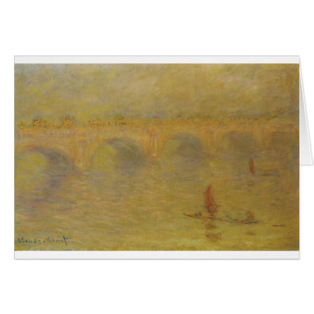 Waterloorbrug, zonlicht effect van Claude Monet (Voorkant Horizontaal)