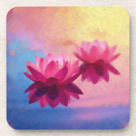 waterlotus bier onderzetter (Voorkant)