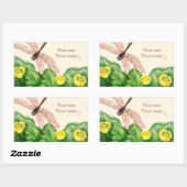 waterlustig rechthoekige sticker (Vel)