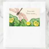 waterlustig rechthoekige sticker (Tas)