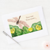 waterlustig rechthoekige sticker (Envelop)