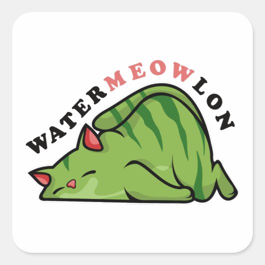 Watermaaieltje Vierkante Sticker (Voorkant)
