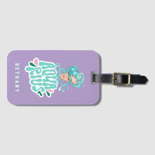 Waterman Aangepaste naam Verjaardagscadeau Bagagelabel (Voorkant (horizontaal))